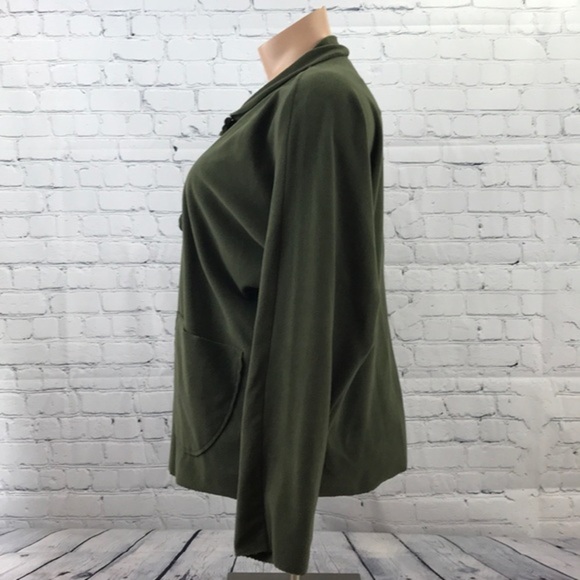 WILLI SMITH Olive Green Fleece Jacket sz XL - Picture 4 of 7